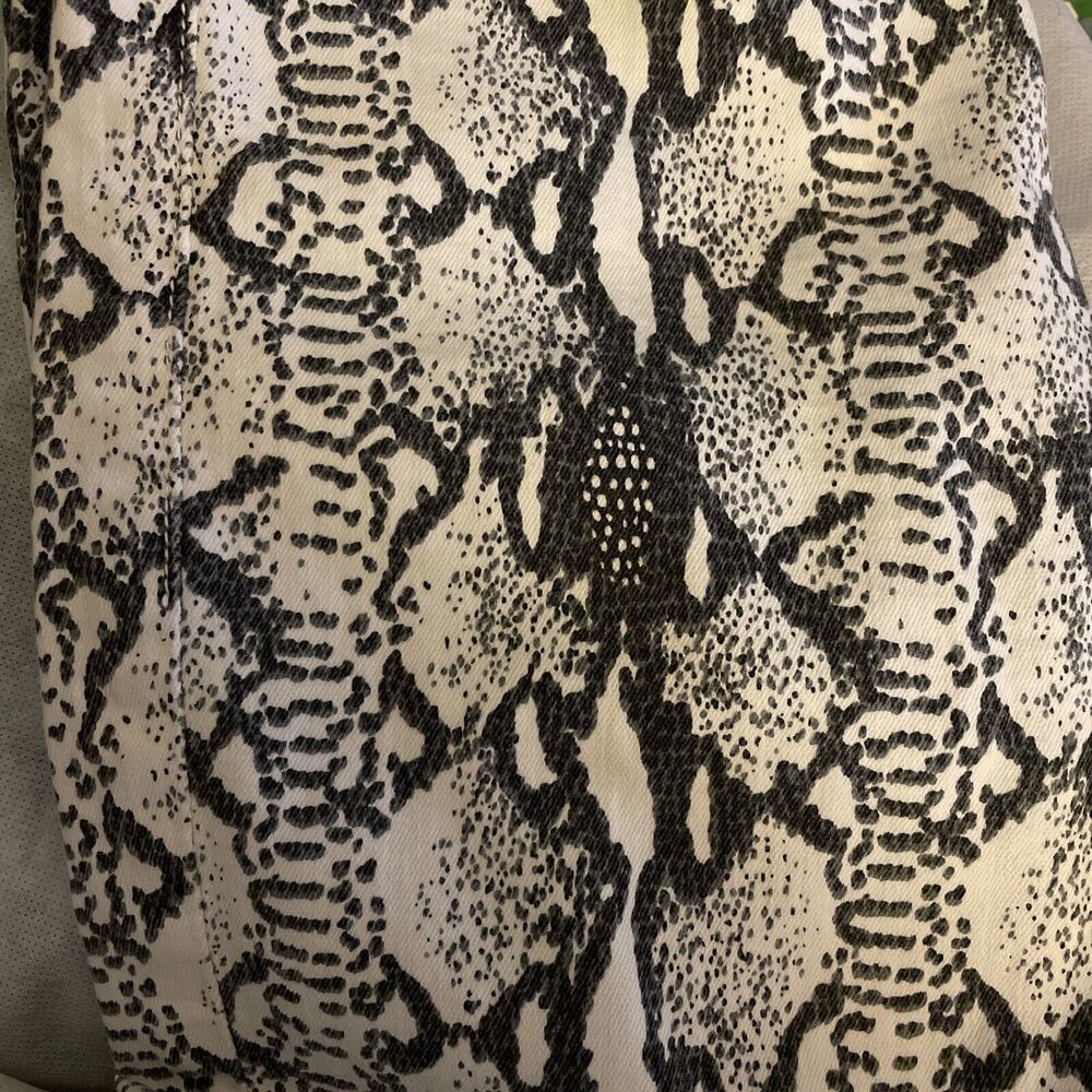 Frame Ali High Rise Python Snake Print Cigarette … - image 6